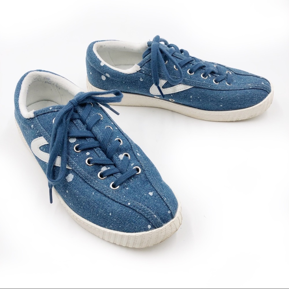 Tretorn x Madewell Nylite Paint Splatter Sneakers